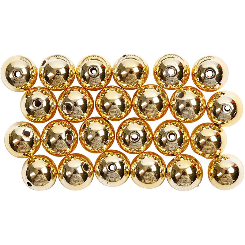 Wachsperlen D: 8 Mm Lochgr??e 1 Mm 50 Stck. Gold