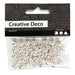 Wax Beads, D: 8 mm, silver, 50pcs