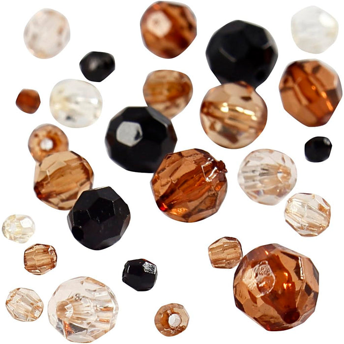Creativ Company 618801 - Juego de 50 cuentas facetadas, color dorado