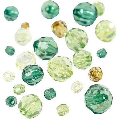 Creativ Company 618811 - Cuentas facetadas (40 unidades), color verde