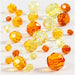 Creativ Company 618861 45-Piece Faceted Bead Mix, Yellow Harmony