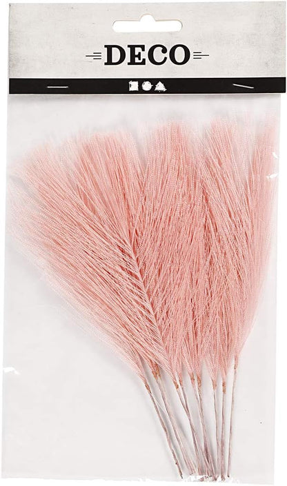 K?nstliche Federn L 15 Cm B 8 Cm 10 Stck. Rosa