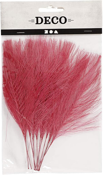 K?nstliche Federn L 15 Cm B 8 Cm 10 Stck. Pink