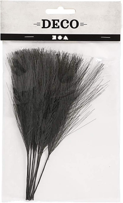 K?nstliche Federn L 15 Cm B 8 Cm 10 Stck. Schwarz