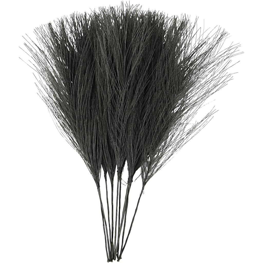 K?nstliche Federn L 15 Cm B 8 Cm 10 Stck. Schwarz