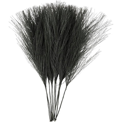 K?nstliche Federn L 15 Cm B 8 Cm 10 Stck. Schwarz