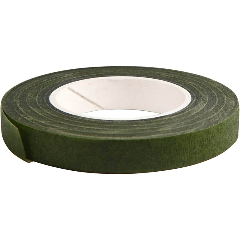 Florales Klebeband B 12 Mm 27 M Dunkelgr?n