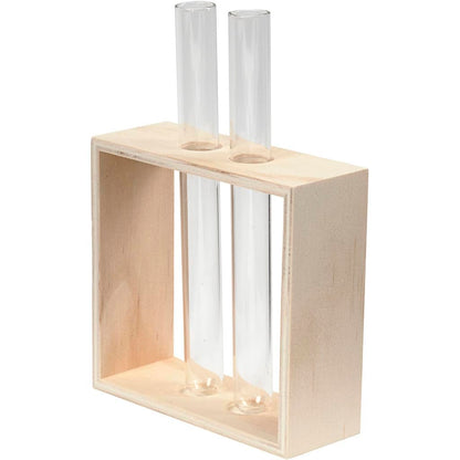 Creativ Company - Houten Rek met Reageerbuizen 3dlg.