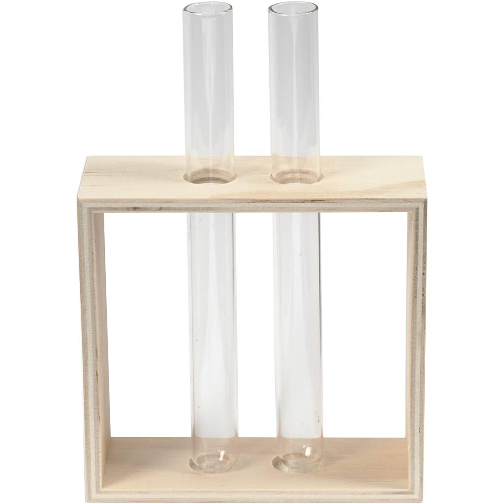Creativ Company - Houten Rek met Reageerbuizen 3dlg.