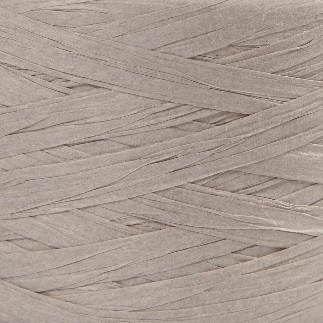Paper Raffia 100 m Length 7-8 mm Light Grey