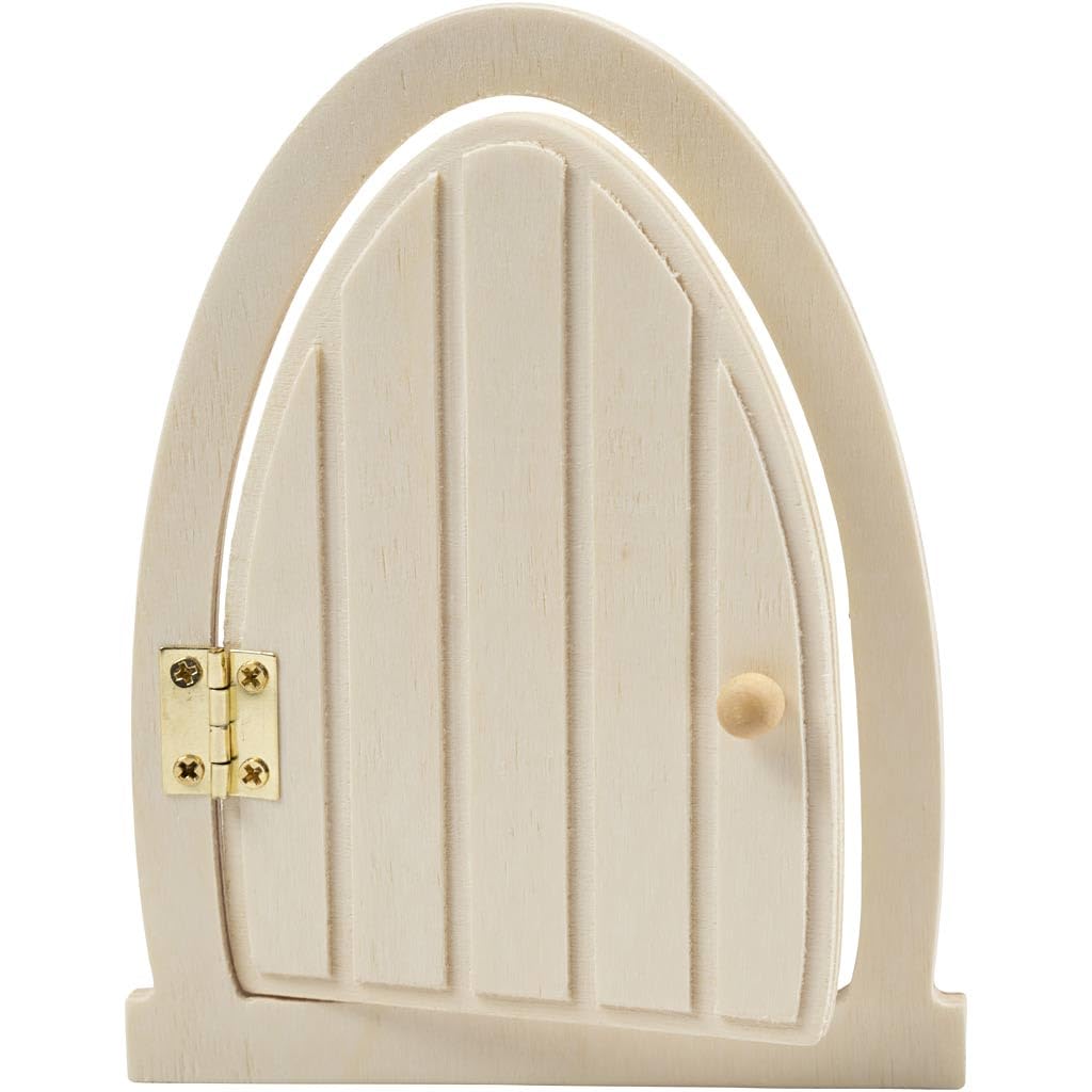 Creativ Company - Houten Miniatuur Deur met Scharnieren 13x10cm