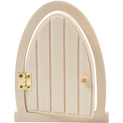 Creativ Company - Houten Miniatuur Deur met Scharnieren 13x10cm
