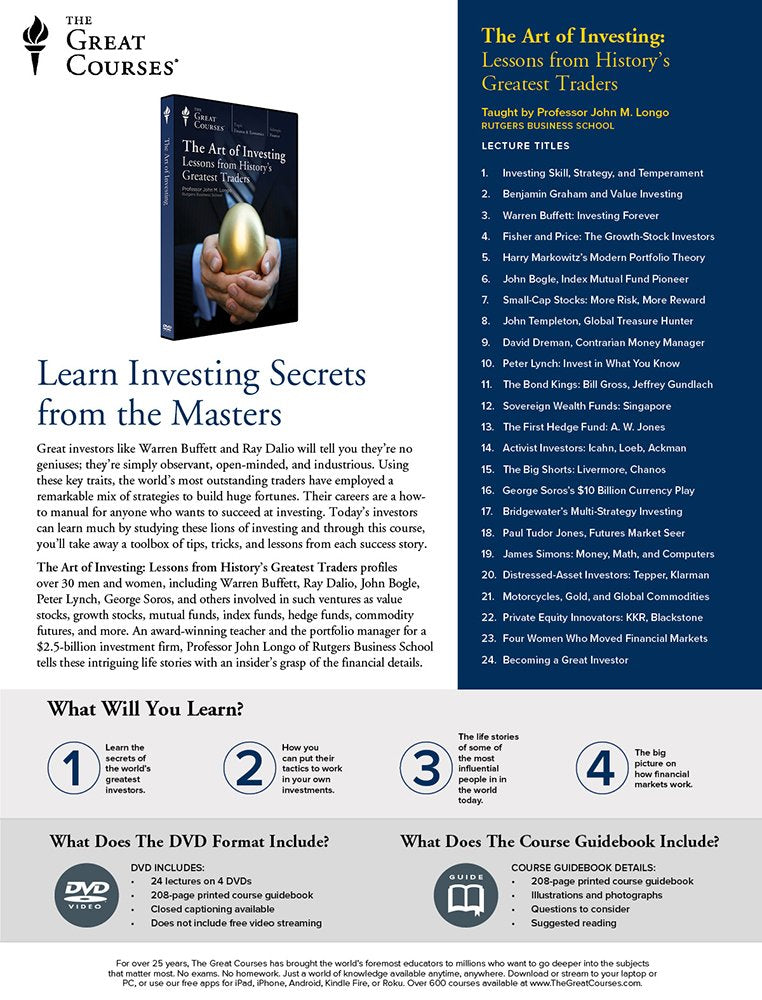 The Art of Investing: Lessons from History's Greatest Investors