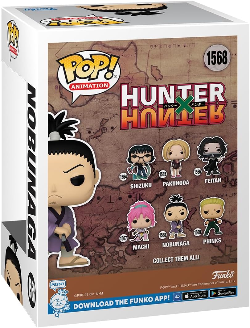 Funko POP! Animation: Hunter X Hunter - Nobunaga Hazama - Hunter X Hunter (HXH) - Collectable Vinyl Figure - Gift Idea - Official Merchandise - Toys for Kids & Adults - Anime Fans