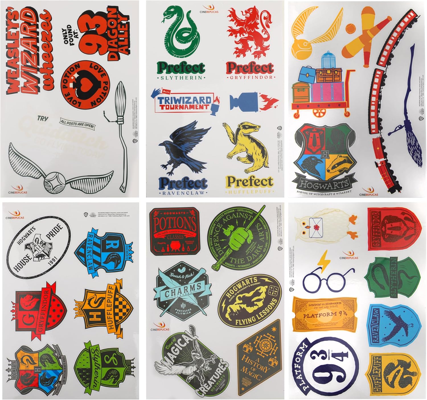 Harry Potter Stickers (Carton de 10)