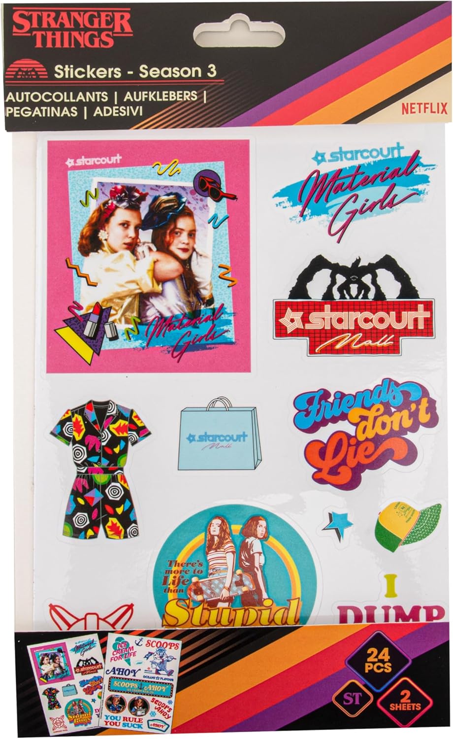 Stranger Things Sticker Pack Season 3