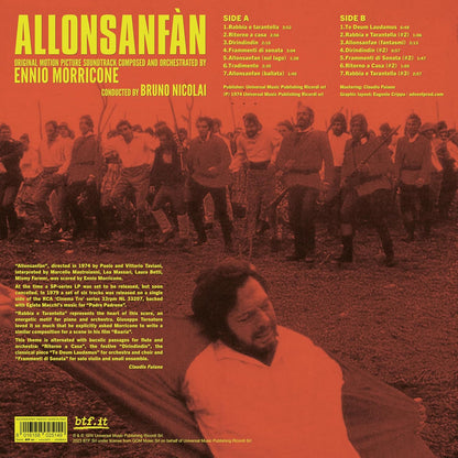 Ennio Morricone - Allonsanfan/Soundtrack. (Clear Red (Rsd 2024