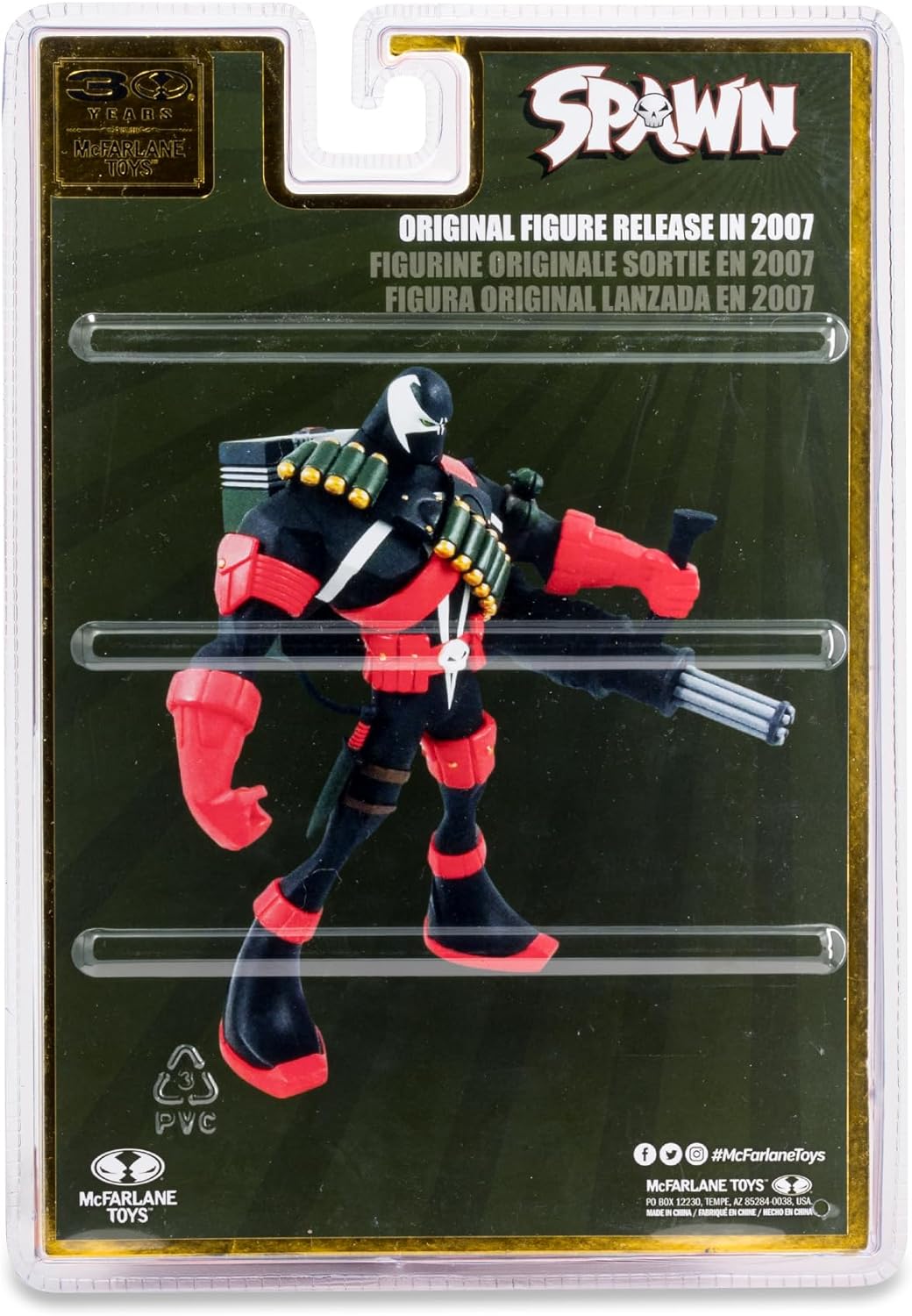McFarlane Toys - Figura de Commando Spawn (remasterizado digitalmente) de 7 pulgadas, 30 aniversario