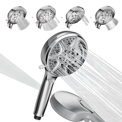 SparkPod 5`` 9 Setting Shower Head With On/Off Switch Chrome