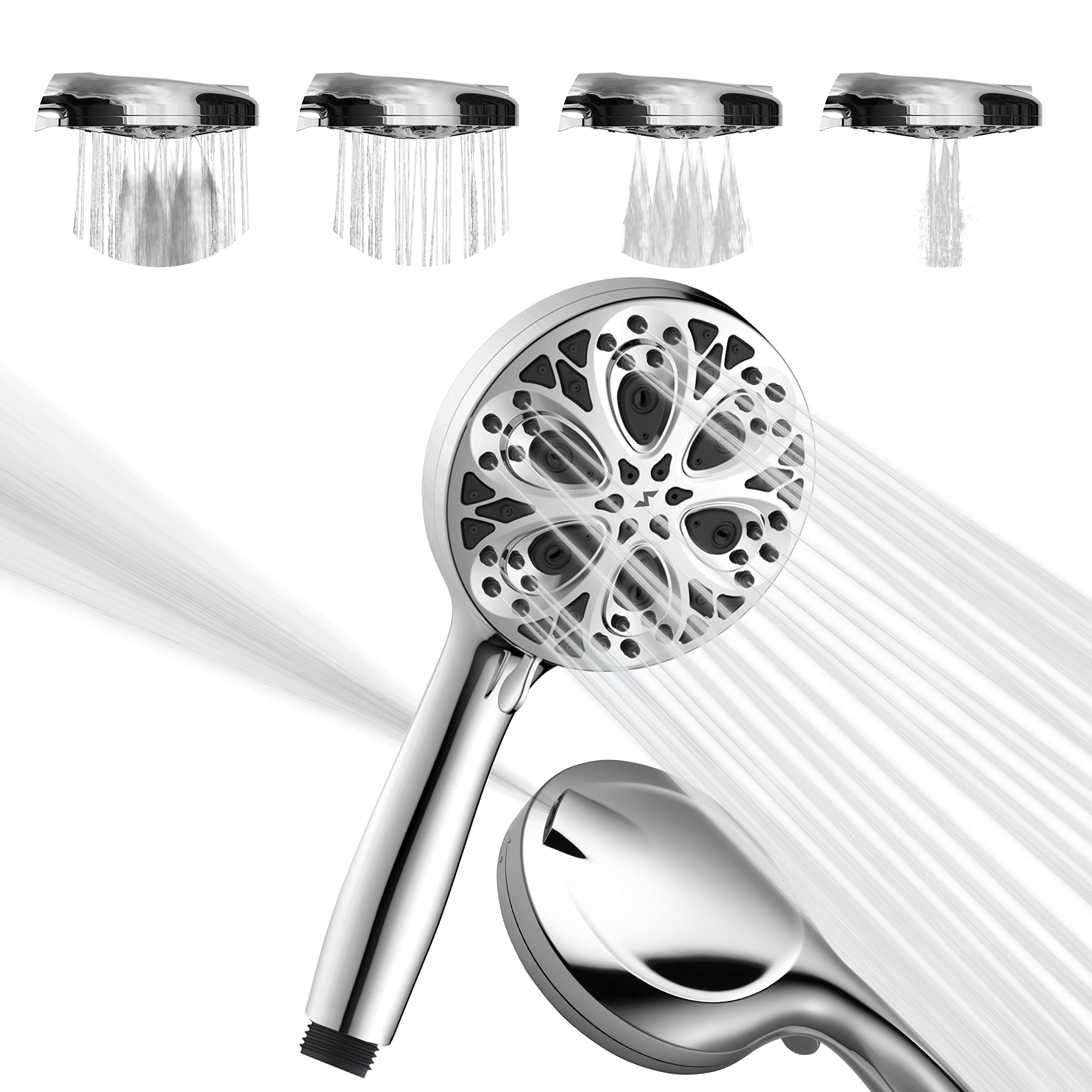 SparkPod  5`` Shower Head High Pressure 10 Functions Chrome