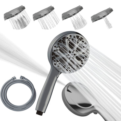 SparkPod Shower Head and Hose Set Charcoal Grey 5``