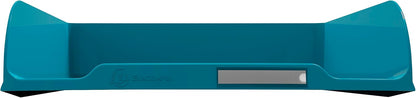 Exacompta 11128D Briefablage Combo STYLI Neo Deco aus Recycling-Kunststoff DIN A4+. Ideale Briefkörbe für Ihre Organisation. Robuste und stapelbare Ablagekörbe Blauer Engel Entenblau
