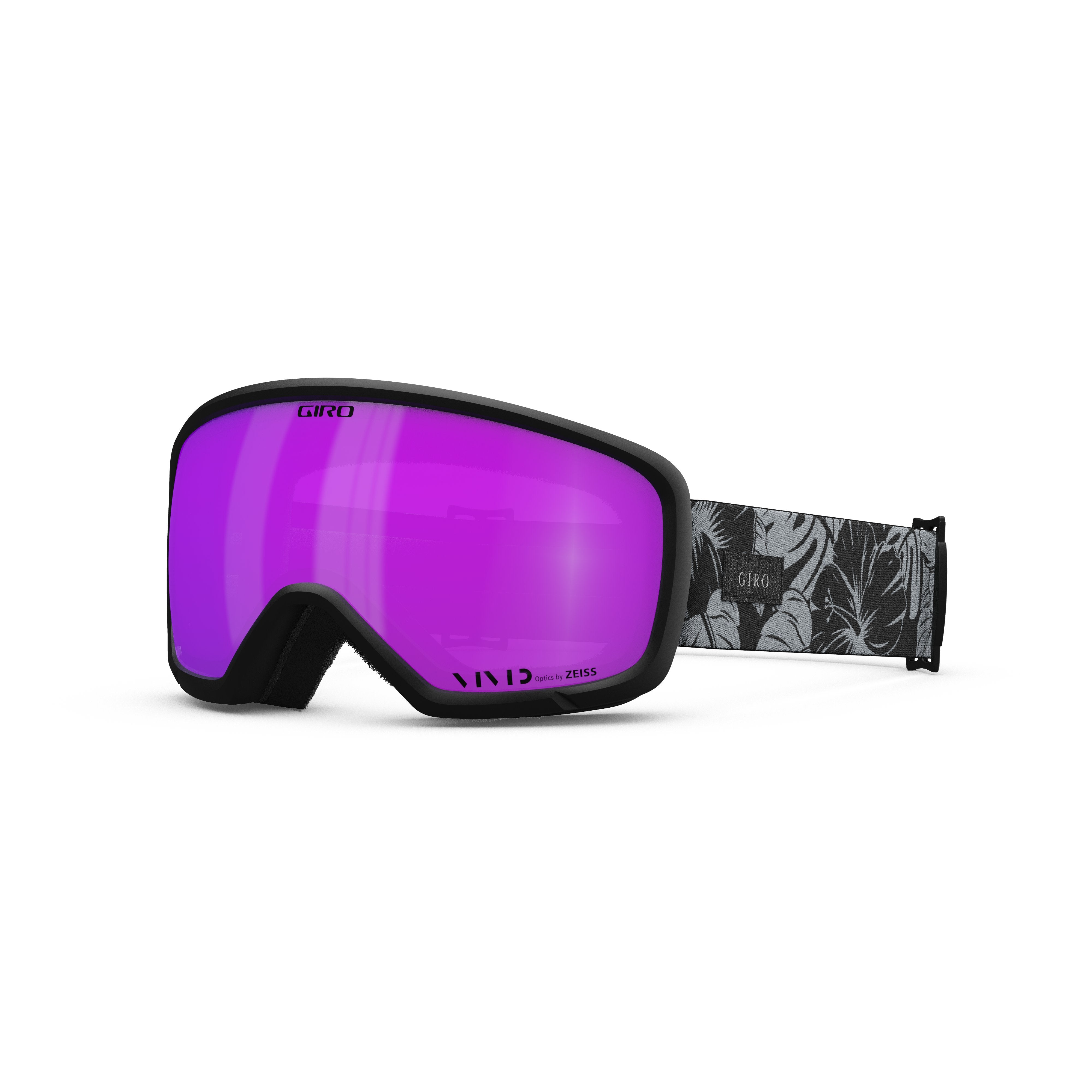 Giro Millie Women's Snow Goggle 2024 Black & Grey Botanical Lx Vivid Pink L Medium Frame
