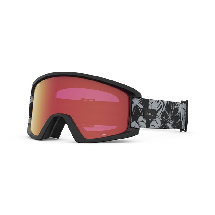 Giro Dylan Women's Snow Goggle 2024 Black&Grey Botanical Lx Amberscarlet/Y Medium Frame