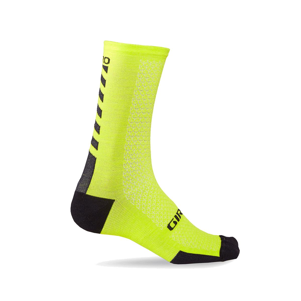 Giro Hrc+ Merino Wool Cycling Socks 2019 Bright Lime/Black S