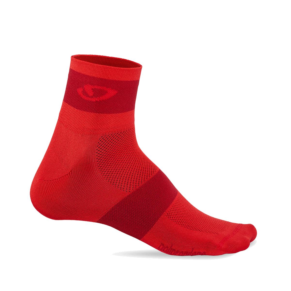 Giro Comp Racer Cycling Socks 3 Pack 2019 Bright Red/Blue/Charcoal S