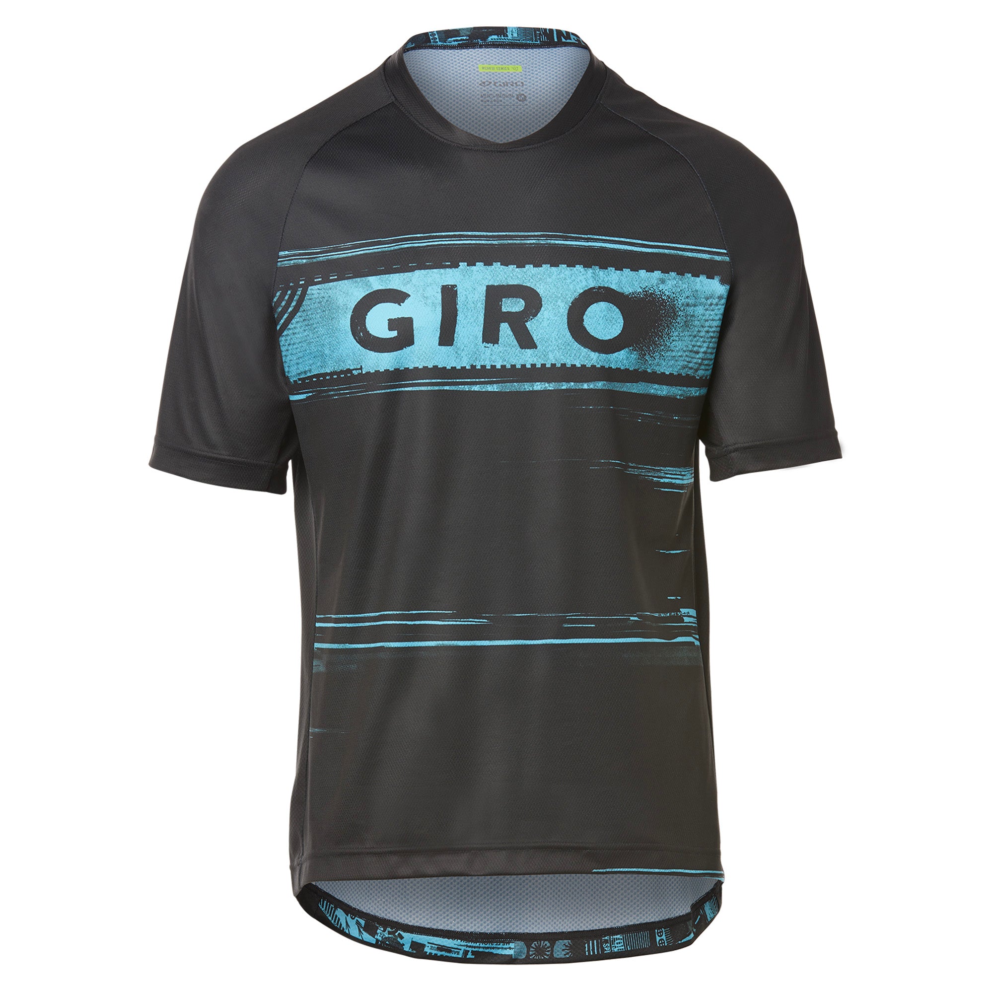 Giro Roust Short Sleeve MTB Jersey 2021 Black/Iceberg Hypnotic XL