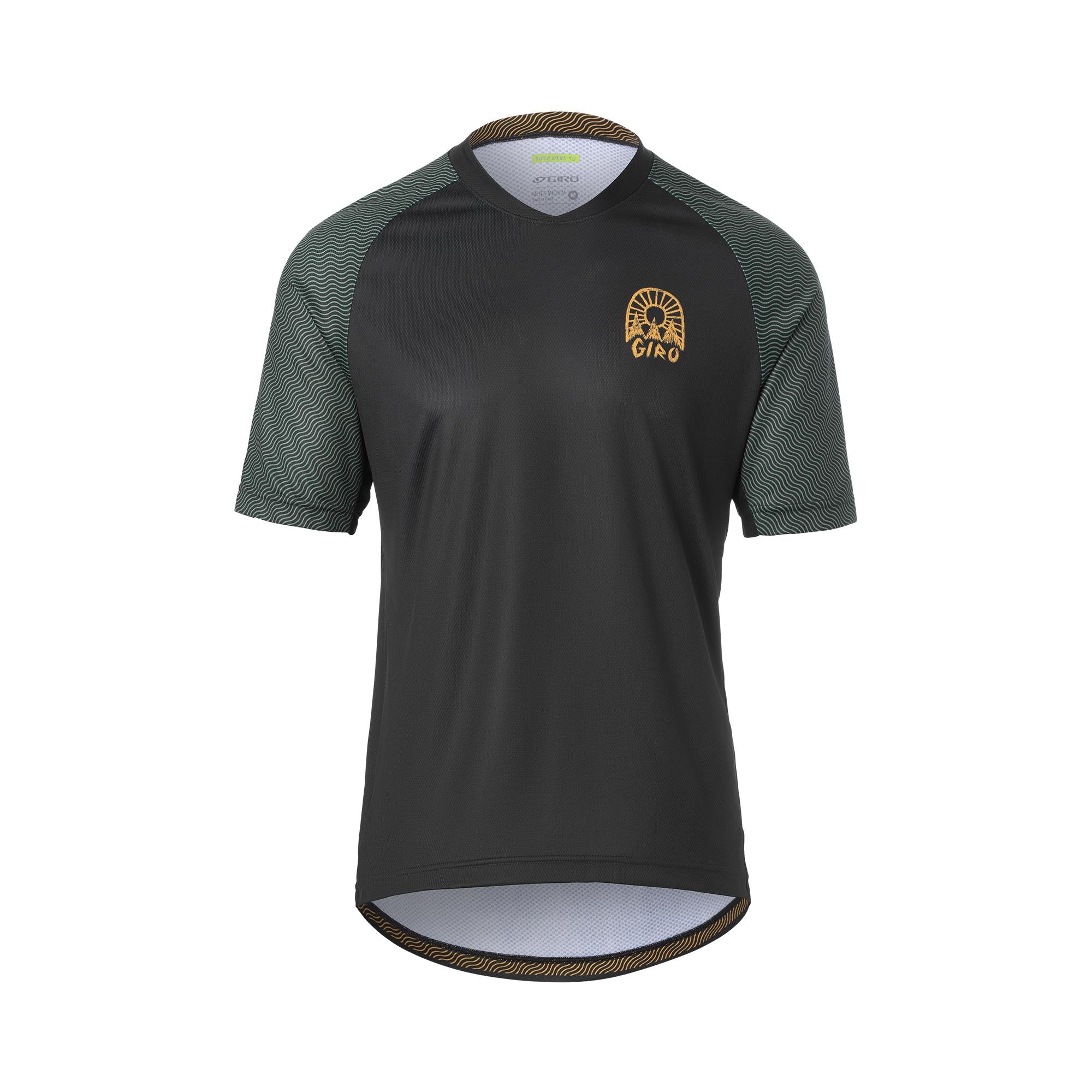 Giro Wavy Collection Roust Short Sleeve MTB Jersey 2021 Grey Green 2XL