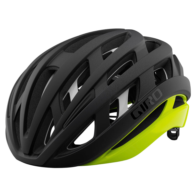 Giro Helios Spherical Road Helmet 2021 Matte Black/Highlight Yellow S 51-55Cm
