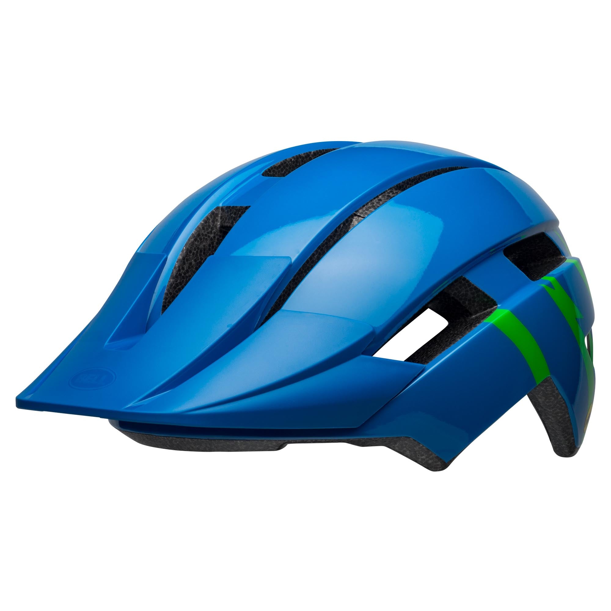 Bell Sidetrack II Mips Child Helmet 2021 Strike Gloss Blue/Green Unisize 47-54Cm