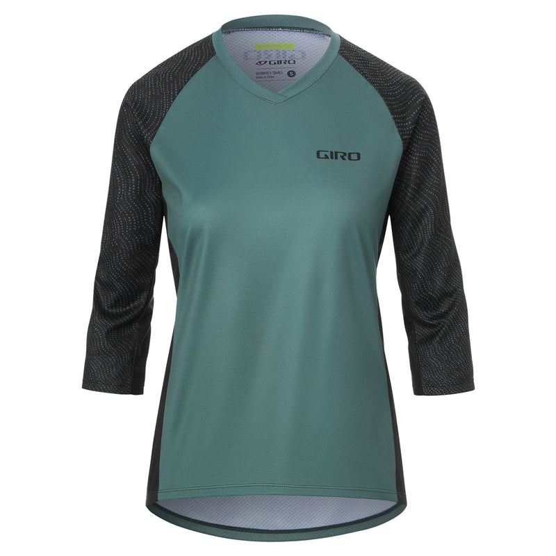 Giro Women's Roust 3/4 MTB Jersey 2021 Grey/Green Pounce L