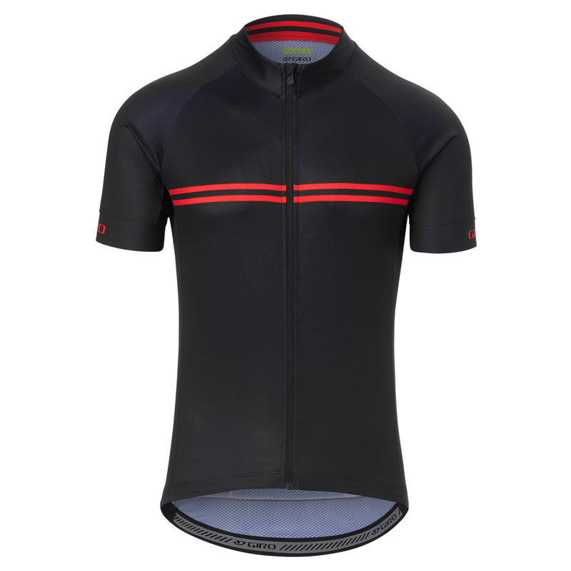 Giro Chrono Sport Short Sleeve Jersey 2021 Black/Red Classic Stripe S