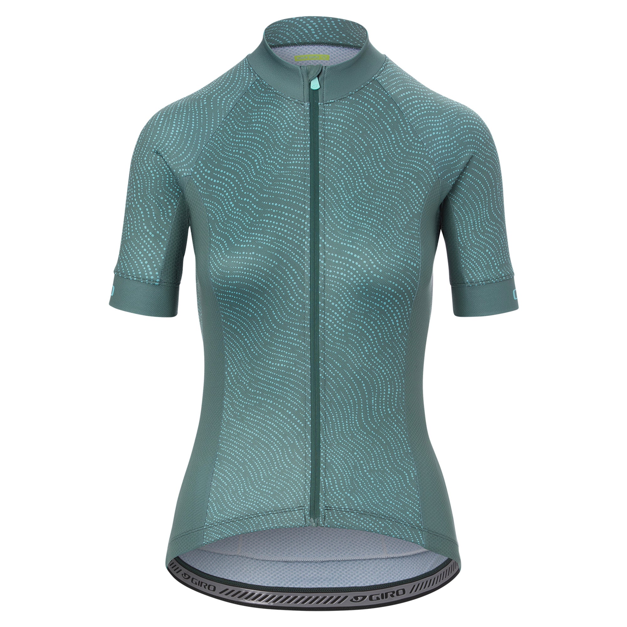 Giro Women's Chrono Sport Short Sleeve Jersey 2021 Grey/Green Pounce S
