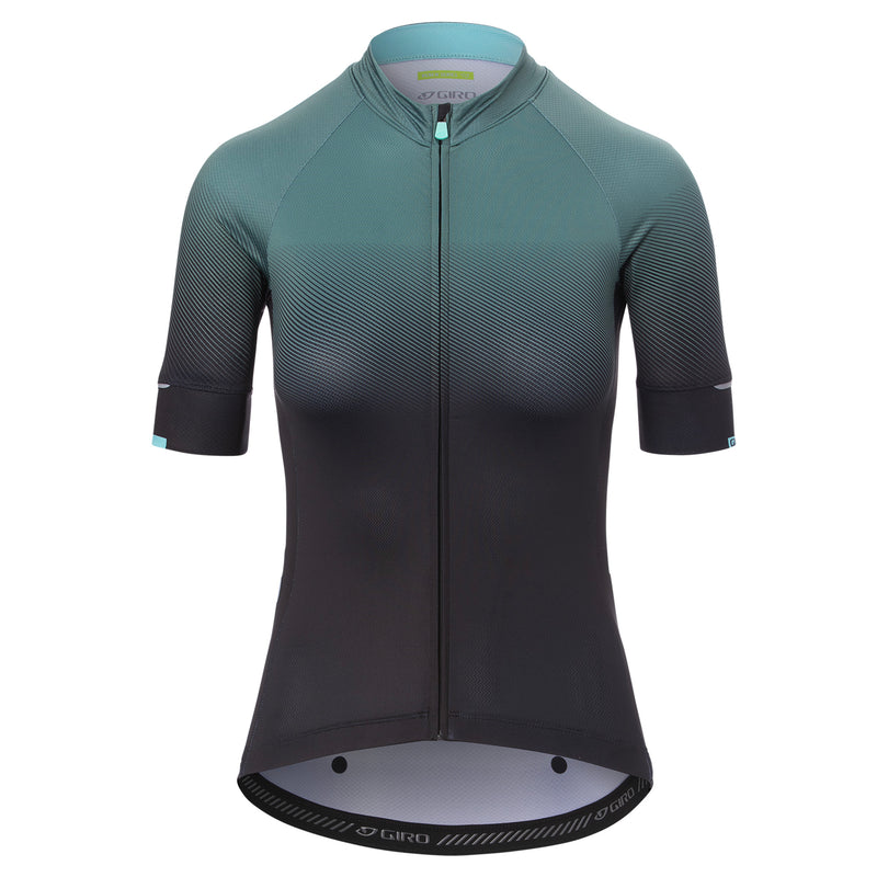 Giro Women's Chrono Expert Short Sleeve Jersey 2021 Grey/Green Transition S