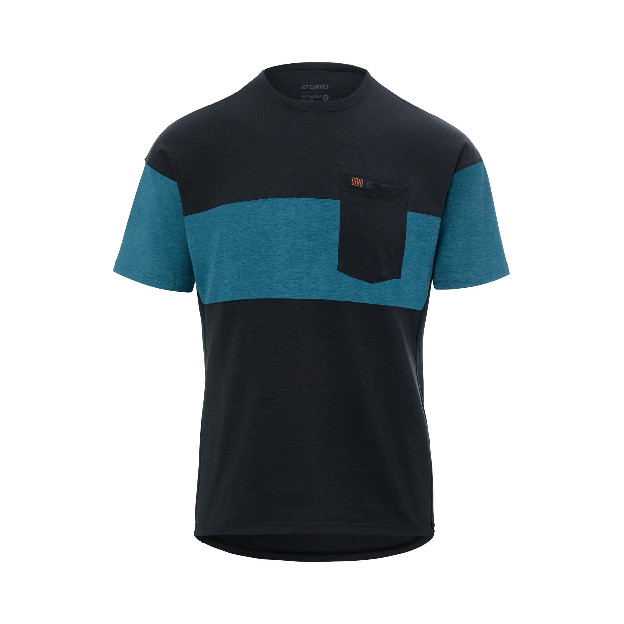 Giro Men's Ride Jersey 2022 Black/Harbour Blue S