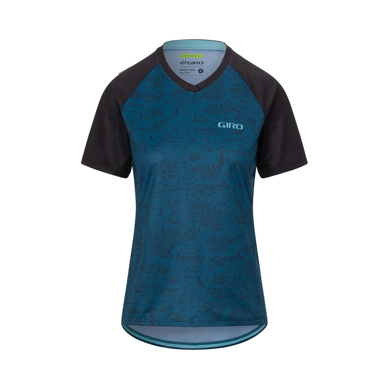 Giro Women's Roust Short Sleeve MTB Jersey 2022 Harbour Blue Scree XL