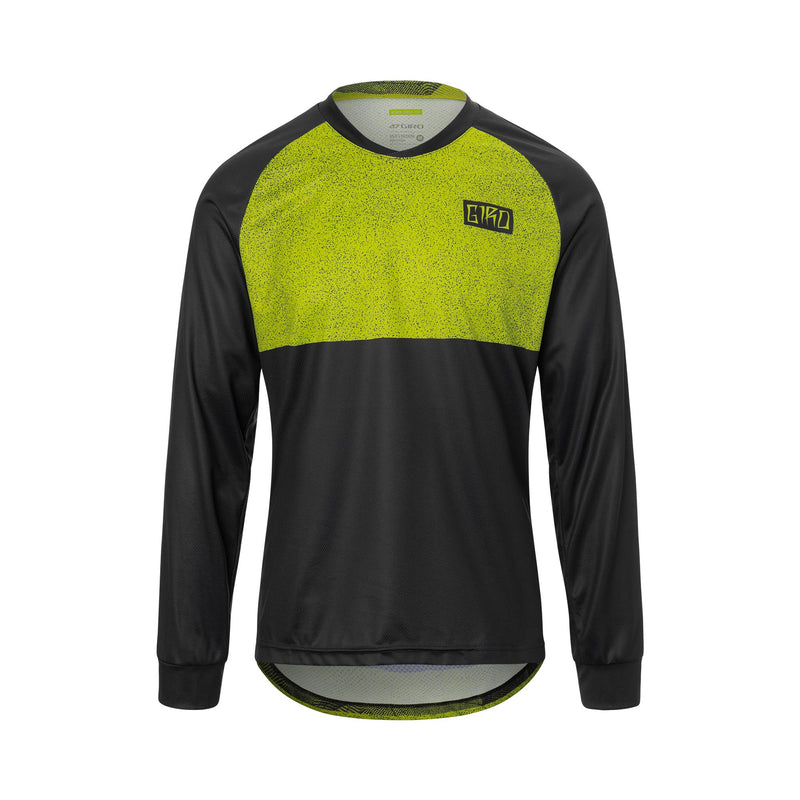 Giro Roust Long Sleeve MTB Jersey 2022 Anodised Lime Breakdown 2XL