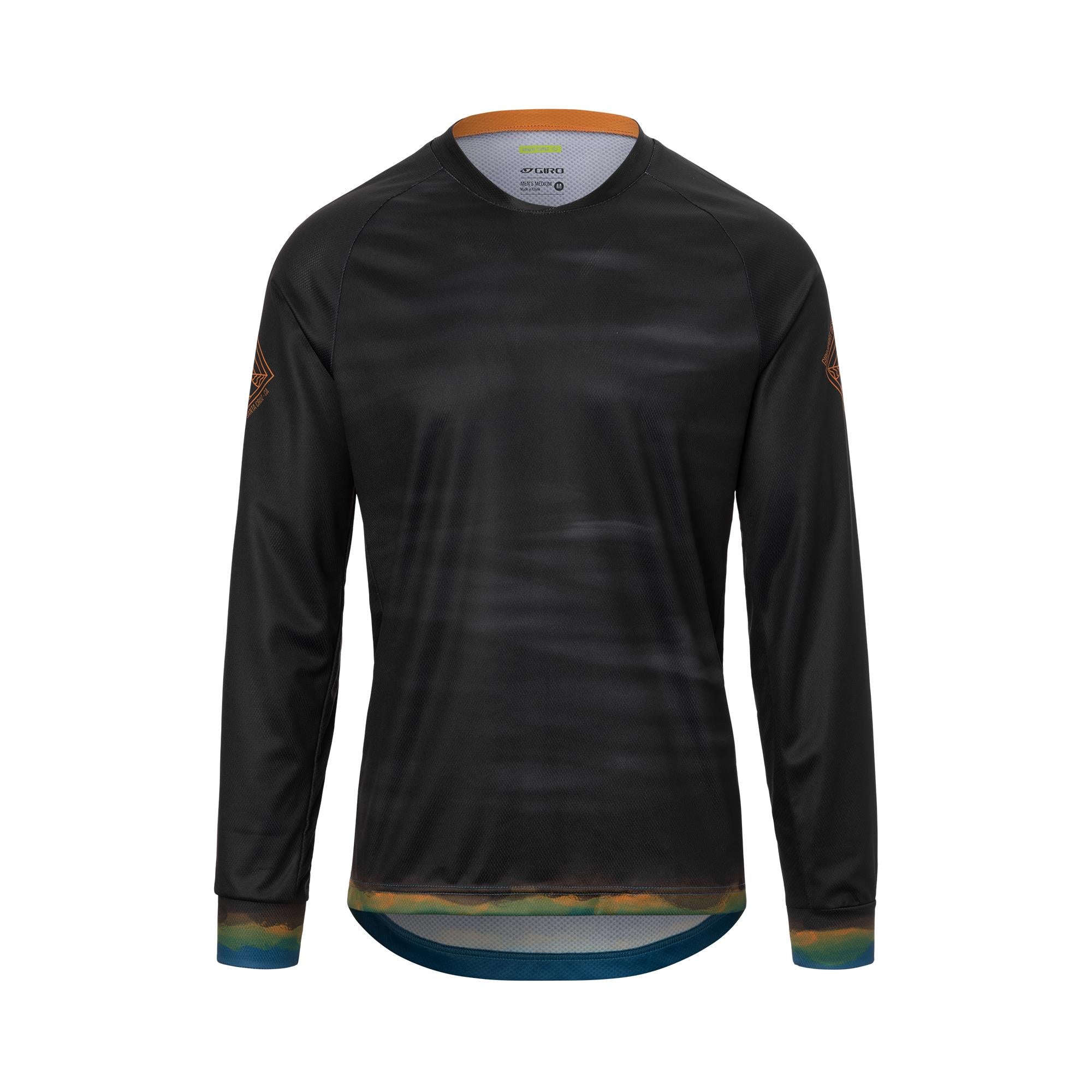 Giro Roust Long Sleeve MTB Jersey 2022 Black Hot Lap 2XL