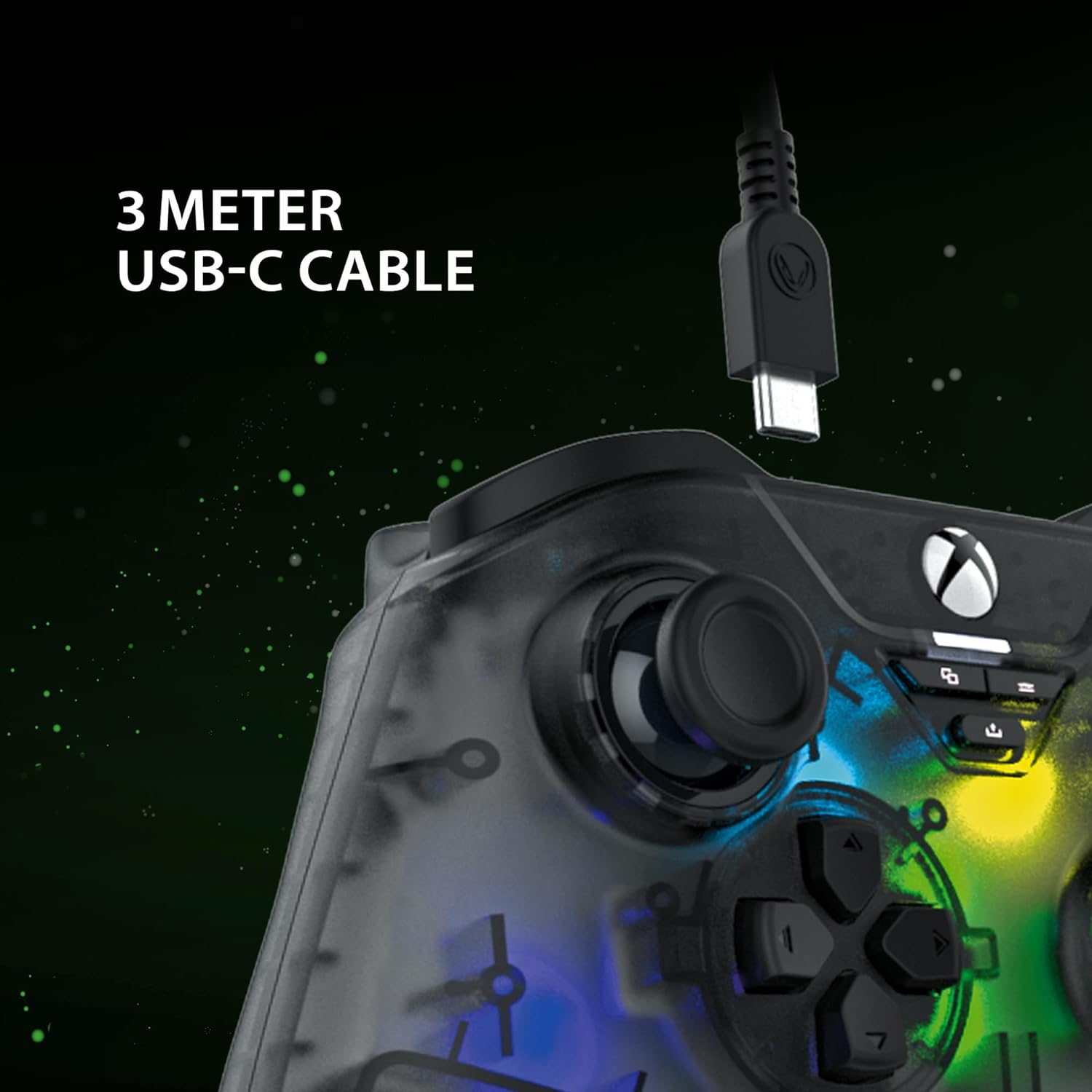 Controller SNAKEBYTE GAMEPAD RGB X SB922312 wired gamepad for Xbox/PC Grey
