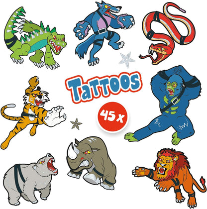 Ses Creative Animal Fighters Tattoos For Children, 3 Years And Above (14287)