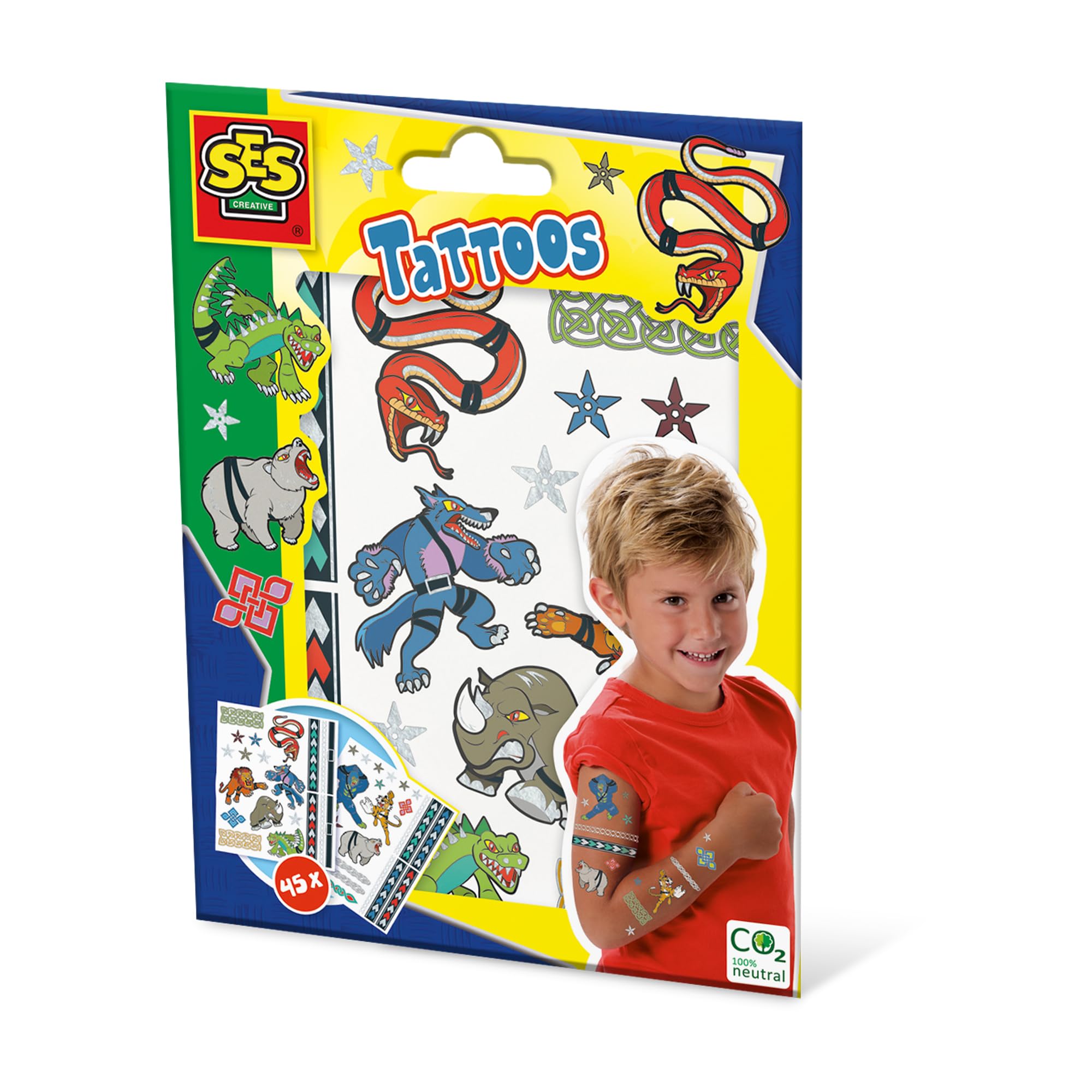 Ses Creative Animal Fighters Tattoos For Children, 3 Years And Above (14287)