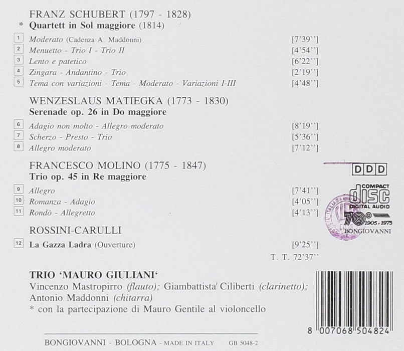 Quartet in G / Serenade