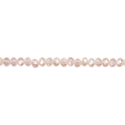 Glasschliffperlen Gr??e 3x4 Mm Lochgr??e 08 Mm 100 Stck. Rosa