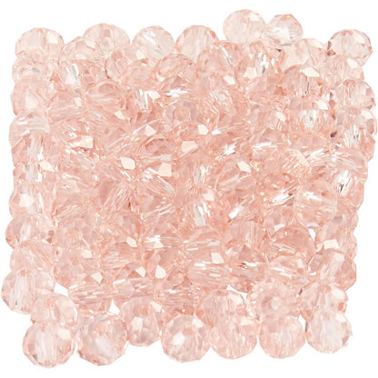 Glasschliffperlen Gr??e 3x4 Mm Lochgr??e 08 Mm 100 Stck. Rosa