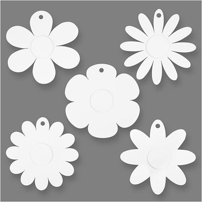 Blüten, D: 20 cm, weiß, 15 Stück