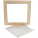Ingelijst canvas, buiten? enma? e 25,8x25,8 cm, canvasgrootte: 20x20 cm, 1 stuk.